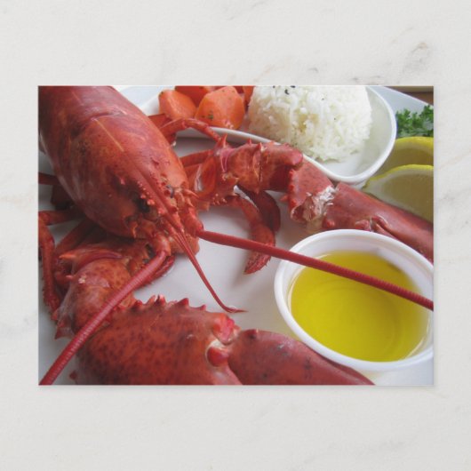 Lobster Dinner Briefkaart (Voorkant)