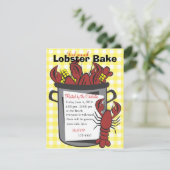 Lobster Dinner Kaart (Staand voorkant)