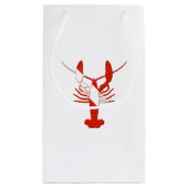 Lobster Dive Silhouette Klein Cadeauzakje (Achterkant)