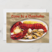 Lobster en Clams Clambake Kaart (Voorkant)