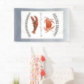 Lobster en Crab Wedding Hashtag Chambray Spandoek (Insitu)