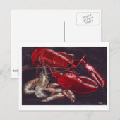 Lobster en garnalen briefkaart (Voorkant / Achterkant)