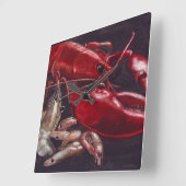 Lobster en garnalen vierkante klok (Hoek)