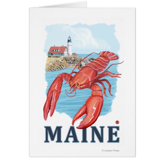 Lobster en Portland Lighthouse Scene (Voorkant)