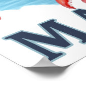 Lobster en Portland Lighthouse Scene Poster (Hoek)