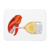 Lobster en wijn magneet (Horizontaal)