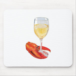 Lobster en wijn muismat