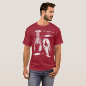Lobster en Wooden Vist Aangepast bericht T-shirt (Voorkant volledig)