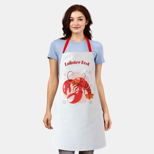 Lobster Fest Apron Schort (Gedragen)
