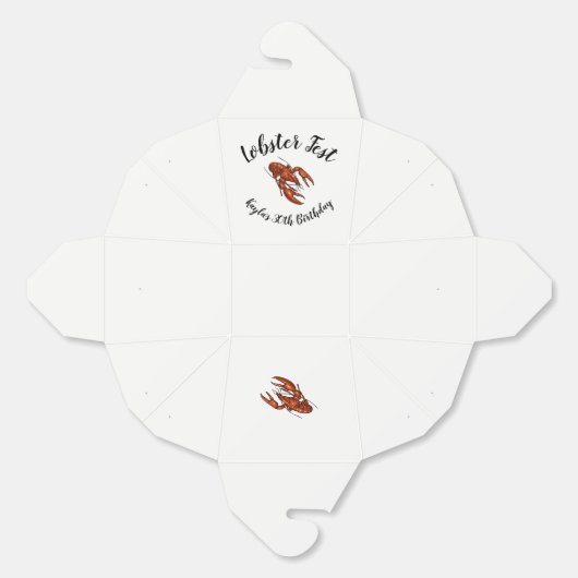Lobster Fest Bedankdoosjes (Ongevouwen)
