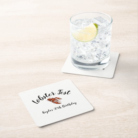 Lobster Fest Kartonnen Onderzetters (Insitu)