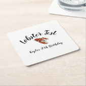 Lobster Fest Kartonnen Onderzetters (Schuin)