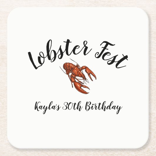 Lobster Fest Kartonnen Onderzetters (Voorkant)