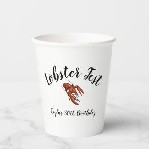 Lobster Fest Papieren Bekers