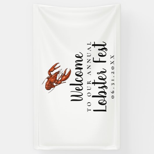 Lobster Fest Party Banner (Verticaal)
