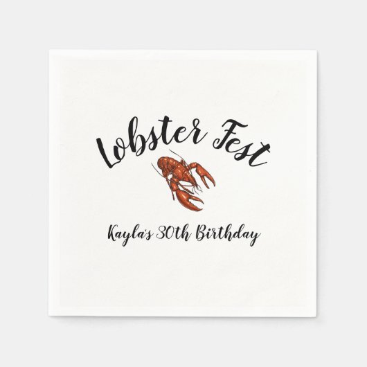 Lobster Fest Servet (Voorkant)