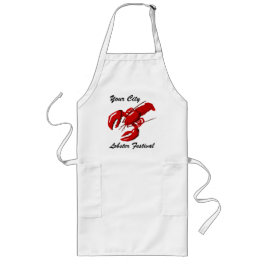 Lobster Festival City Apron Sjabloon Lang Schort