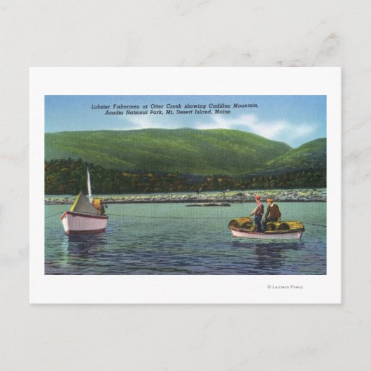 Lobster Fishermen on Otter Creek Hard at Work Briefkaart (Voorkant)