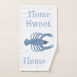 Lobster Funny French blue Decor Hand Towel Handdoek