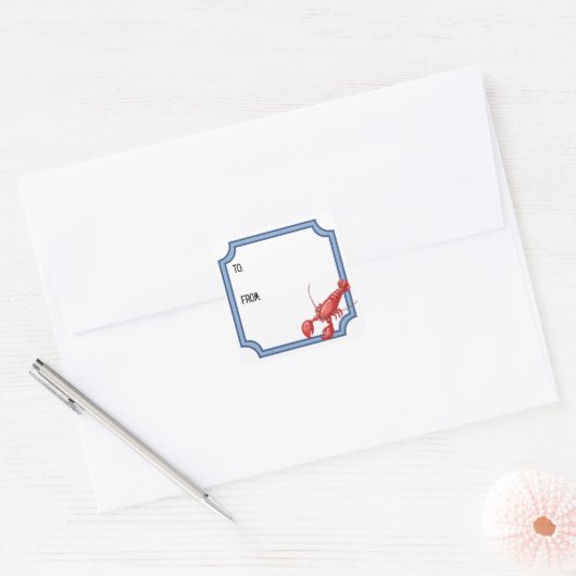 Lobster Gift Sticker (Envelop)