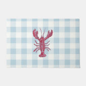 Lobster Gingham Buffalo Check Kust Deurmat (Voorkant)