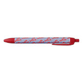 Lobster Gingham Coastal Maine Fun Blauwe Inkt Pen (Bodem)