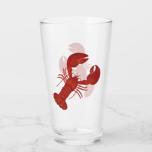 Lobster Glas (Achterkant)
