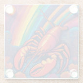 Lobster Glazen Onderzetter (Achterkant)