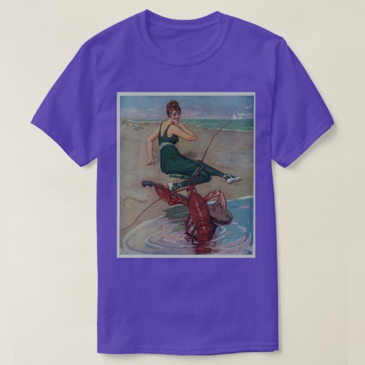  Lobster Guitar Serenade Illustration 1914 T-shirt (Design voorkant)