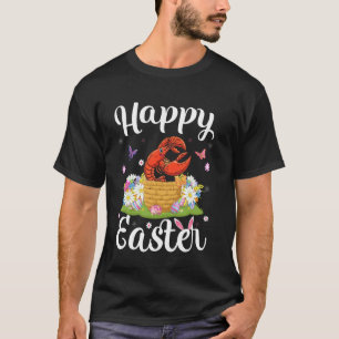 Lobster Happy Pasen Eierjacht Konijn Oor Lobster E T-shirt