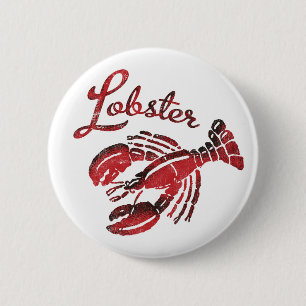 Lobster iemand? ronde button 5,7 cm