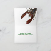 Lobster Illustraties Aangepaste berichtaanbieding Kaart (Binnen)