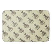 Lobster Illustration Antiek Maine Seafood Badmat (Voorkant)