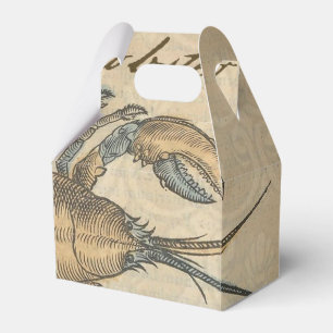 Lobster Illustration Antiek Maine Seafood Bedankdoosjes