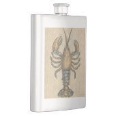 Lobster Illustration Antiek Maine Seafood Flacon (Rechts)