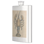 Lobster Illustration Antiek Maine Seafood Flacon (Links)