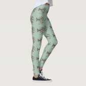 Lobster Illustration Antiek Maine Seafood Leggings (Rechts)