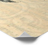 Lobster Illustration Antiek Maine Seafood Poster (Hoek)