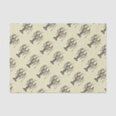 Lobster Illustration Antiek Maine Seafood Tissuepapier (Voorkant)