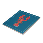 Lobster Illustration Nautical Kitchen Tile Tegeltje (Zijkant)