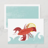 Lobster in de Sun Notecards Notitiekaartje (Voorkant / Achterkant)