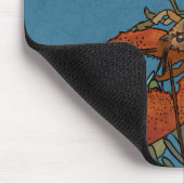 Lobster in een blauw Zee op maat Muismat (Hoek)