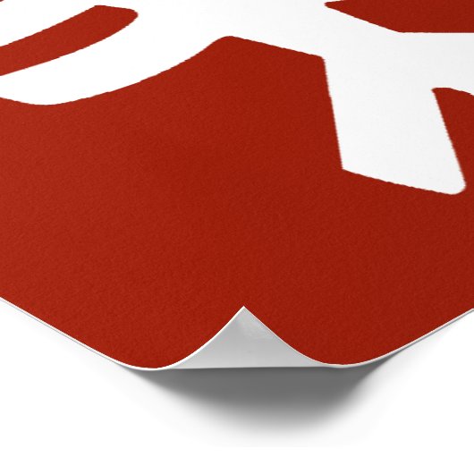 Lobster in het Wit, Art Deco Seafood Poster (Hoek)