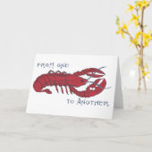  Lobster Kaart (Gele Bloem)