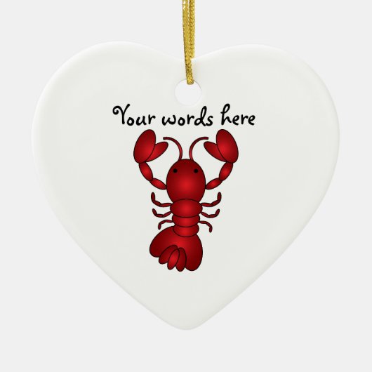 Lobster Keramisch Ornament (Voorkant)