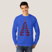 Lobster kerstboom, schattige shirt blauw (Voorkant volledig)