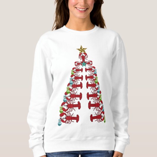 Lobster kerstboomfeest lelijk shirt (Voorkant)