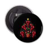 Lobster kerstboomversiering Funny Xmas Gift Button Flesopener (Voorkant)