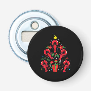 Lobster kerstboomversiering Funny Xmas Gift Button Flesopener
