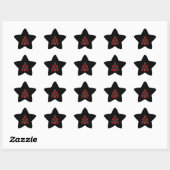 Lobster kerstboomversiering Funny Xmas Gift Ster Sticker (Vel)